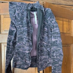 Lululemon hooded zip up purple